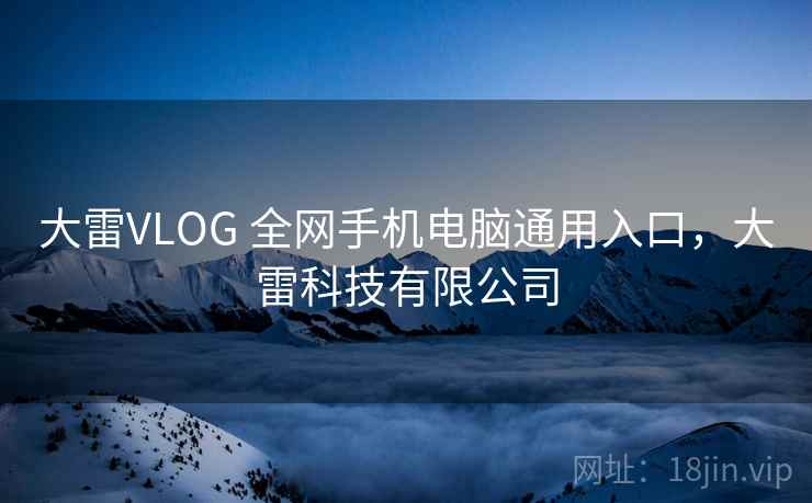 大雷VLOG 全网手机电脑通用入口，大雷科技有限公司
