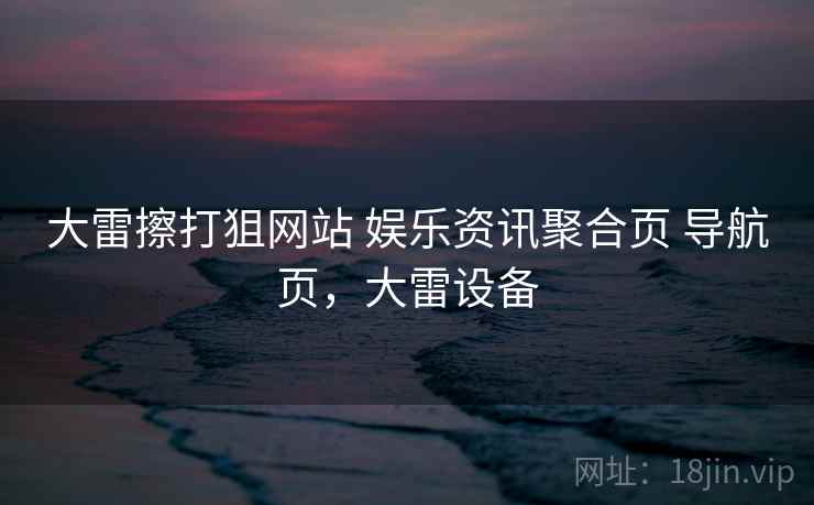 大雷擦打狙网站 娱乐资讯聚合页 导航页，大雷设备