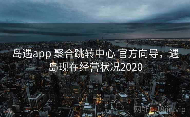 岛遇app 聚合跳转中心 官方向导，遇岛现在经营状况2020